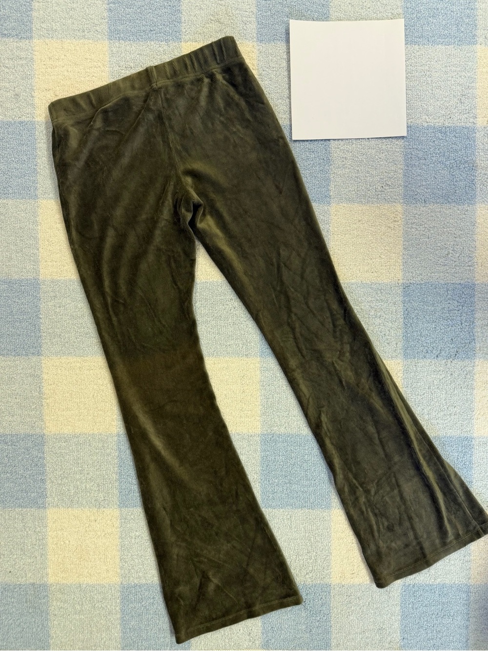 wild fable olive green velvet flare pants